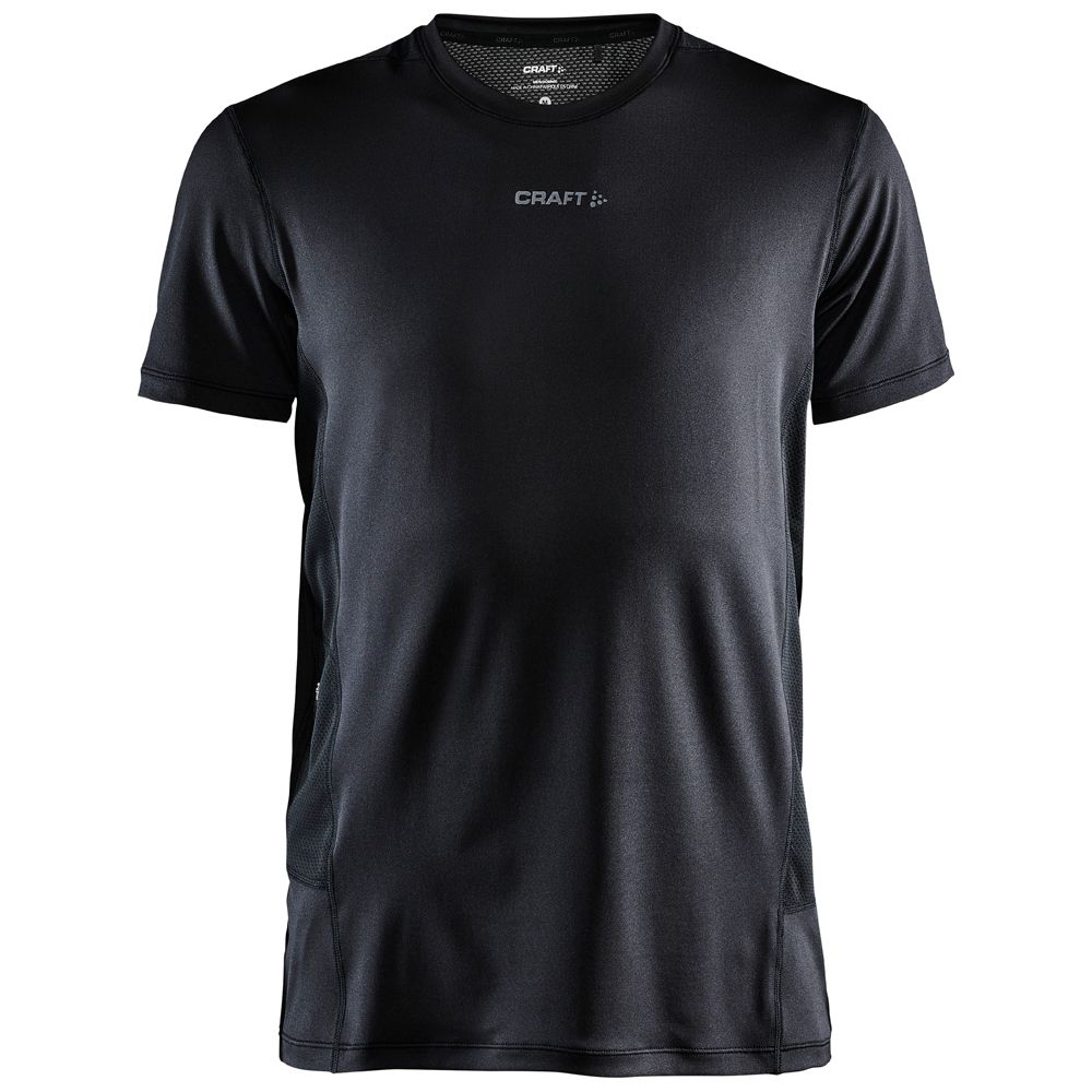 Craft Adv Essence Ss Tee M Sportshirt Heren - Black - Zwart