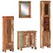 vidaXL Ensemble de meubles de salle de bain 4 pièces, bois de récupération massif