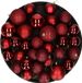 Cosy&Trendy Billiet - Vanlaere Kerstversiering set kerstballen in het donkerrood 6 - 8 - 10 cm pakket - 62x stuks - mat/glans/glitter mix