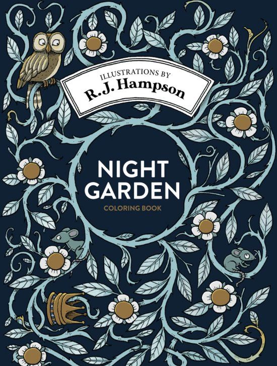 Hop Skip Jump Night Garden Coloring Book - R.J. Hampson - Kleurboek voor volwassenen - 108 pagina's