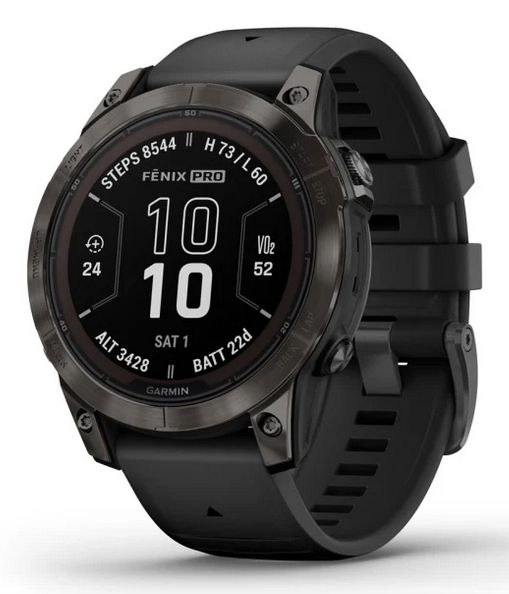 Garmin Fenix 7 Pro - Sapphire Solar Edition - Zwart - Unisex