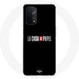 Maniacase Hoesje voor Oppo A74 La casa de papel Logo