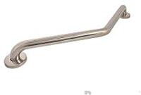 Plumbob 380957 schuine badkamer Grab Bar gepolijst roestvrij staal, Zilver