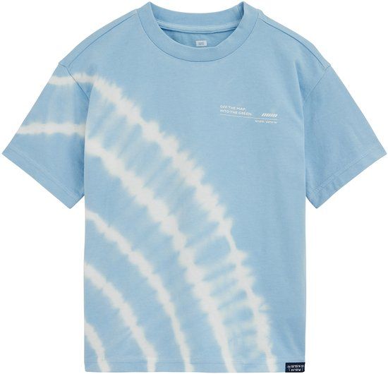 WE Fashion Jongens T-shirt met print en tie-dye