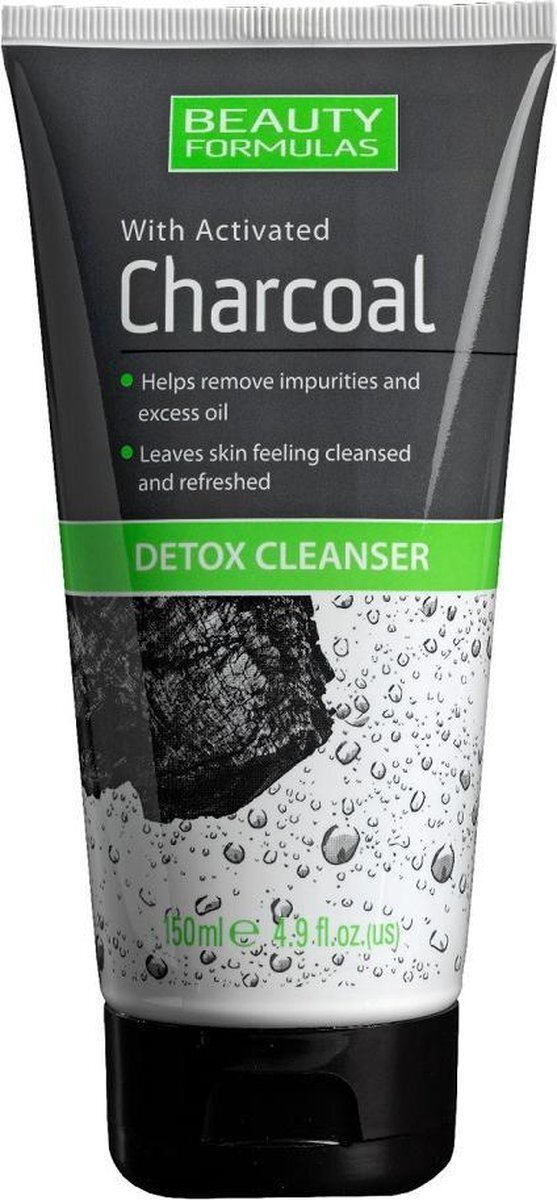 Beauty Formulas BEAUTY FORMULAS_Charcoal Detox Cleanser ¿el do mycia twarzy z aktywnym wêglem 150ml