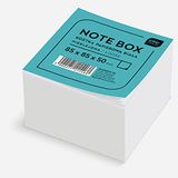 Interdruk - Memo Cube - Losse vellen - 85 x 85 x 50 mm (~500 vellen) - Wit
