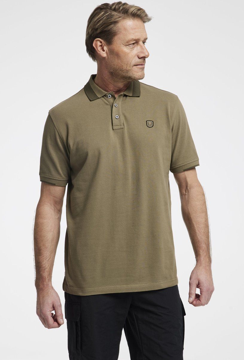 Tenson Essential Polo M - Heren - Donker Khaki - Maat S