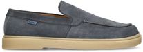 Manfield Homme Loafers en suède bleu Taille 42