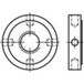 TOOLCRAFT TO-9979014 Kruismoer M75 DIN 1816 Staal 5 stuk(s)