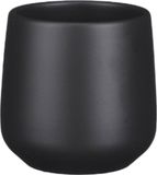 Mica Decorations Amber pot rond donkergrijs mat h7xd8 cm