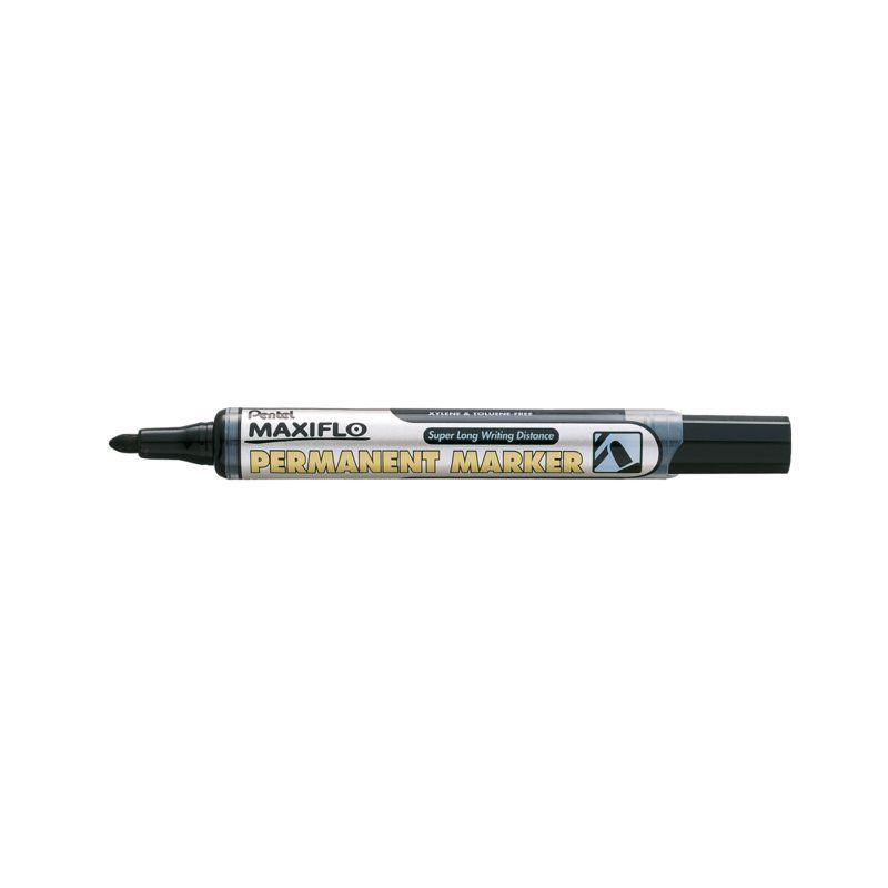 Pentel Viltstift nlf50 maxiflo rond zwart 1.5-3mm