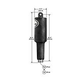 LENCO MARINE 15057-001 Actuator, 2 1/4" slag 101XDS 12V 5/16, zwart, één maat