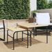Maison Exclusive - Set de 2 tables d'extérieur, marron et noir, en acier