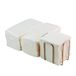 Verpakking Hostelnovo Verpakking met 300 witte cocktailservetten van papier + servettenhouder van roestvrij staal, microstip-textuur, dik en absorberend, 10 x 10 cm, opgevouwen