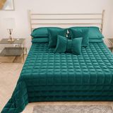PETTI Artigiani Italiani - Quilt voor tweepersoonsbed van zacht en warm fluweel, lentedekbed voor de herfst, tweepersoonsbedsprei, Ottanio, 100% Made in Italy