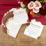 Kate Aspen Bourgondië Blush Bloemen Advieskaarten, One Size, Rood
