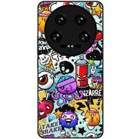 Xiaomi Verstevigd hoesje met sublimatie bedrukking, compatibel met Xiaomi 14 Ultra Graffiti 2