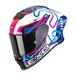 Scorpion EXO-R1 Evo II Air Cornering Integraalhelm, weiß/pink/blau, XS (53/54)