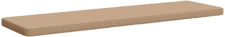 vidaXL - 1-delig - Coussin de banc - VUGHT - 100% - Polyester - Sable - 200 x 50 x 5 cm