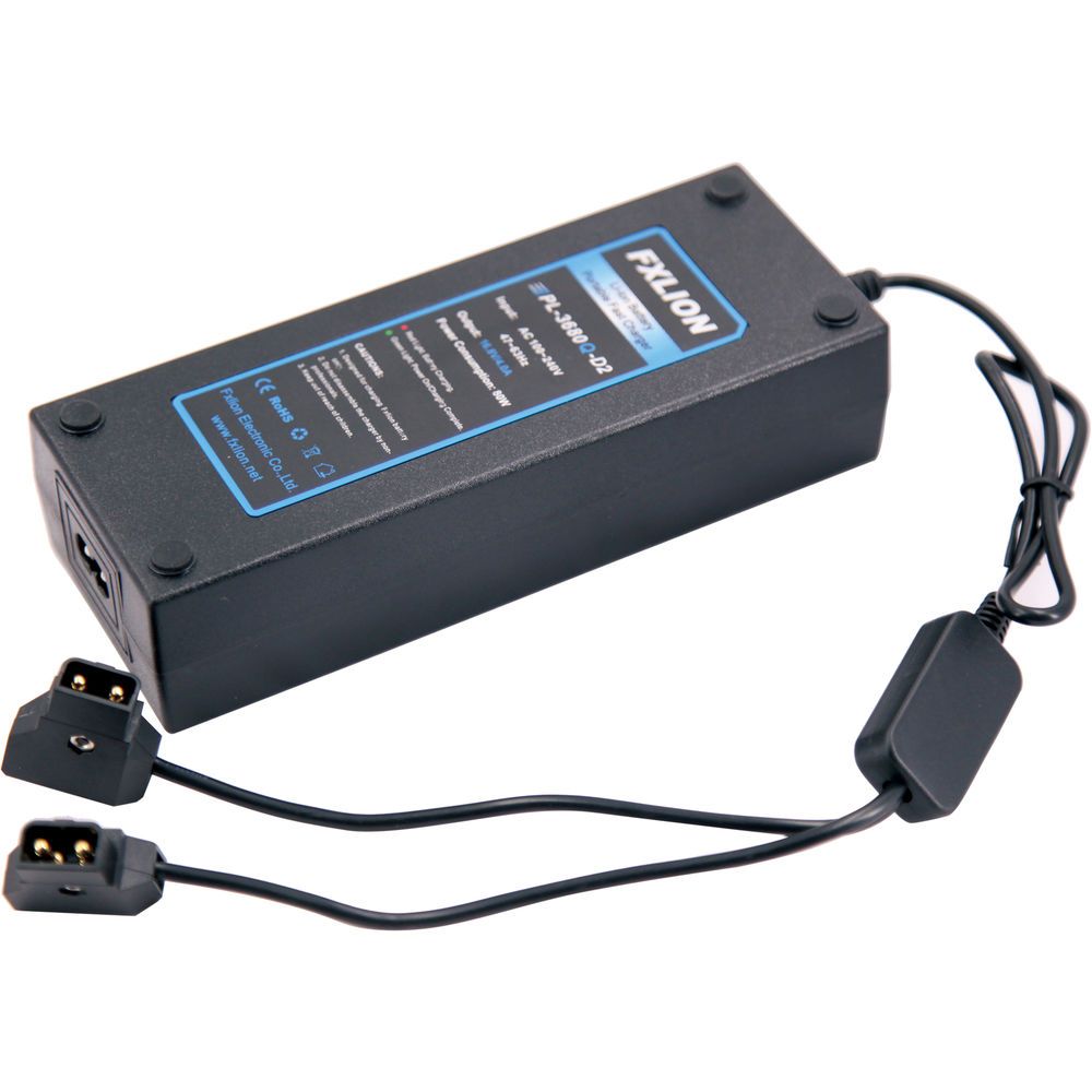 FXLion Dual V-lock Charger / AC Adapter for BPM Series (D-tap)