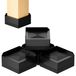 Set van 4 steunen, noir - 4 cm hoog - Draagvermogen tot 1000 kg