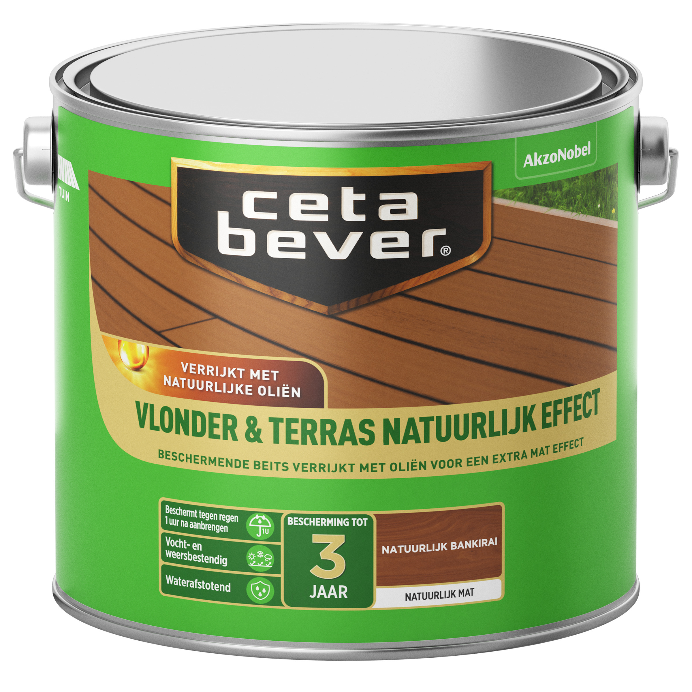 Cetabever Vlonder & terras natuurlijk effect bankirai 2,5l