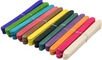 Merkloos / Sans marque 216x gekleurde knutselhoutjes - 11 cm - knutselen - hobby ijslollie stokjes