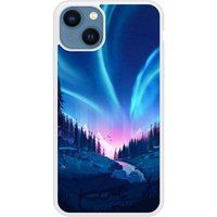 Tombee de nuit Verstevigd hoesje met sublimatie bedrukking, compatibel met Apple iPhone 13