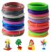 Merkloos 3D-pen filament PLA - 1,75 mm - 20 kleuren - 10 m per kleur