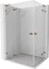 Mexen Lunar L Duo douchecabine pivotante gauche 95 x 90 cm, transparent, or rose