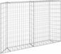 vidaXL Gabion plantenbak trapezium 150x20x100 cm gegalvaniseerd staal