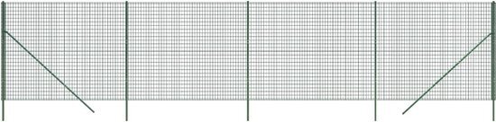 vidaXL-Draadgaashek-1,4x10-m-gegalvaniseerd-staal-groen