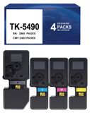 Panda Cartouches de toner compatibles TK-5490, set de 4 (noir/cyan/magenta/jaune)
