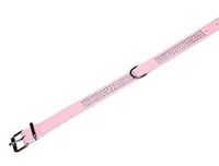 Nobby Kristal Drie Rij Kraag, 47 cm, Roze/Wit