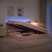 Maison Exclusive - Lit LED avec rangement et matelas, rose, 200 x 200 cm, velours