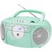 Dual P 70 Mint Cassetteradio - CD-Speler - FM-Radio - Boombox - Stereo - Luidspreker - AUX-Ingang - Netwerk/Batterijvoeding - Draagbaar