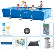 Intex Rechthoekig Frame Zwembad - 450 x 220 x 84 cm - Blauw