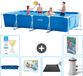 Intex Rechthoekig Frame Zwembad - 450 x 220 x 84 cm - Blauw