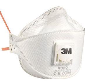 3M 9332-PT - Stofmasker - Wit
