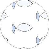 Bonateks Ronde digitaal bedrukte muismat, antislip onderkant, voor kantoor en thuis, diameter: 22 cm