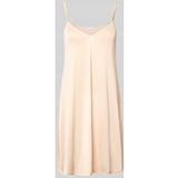 Hanro Negligé ' Satin Deluxe ' beige / nude
