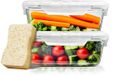 Unyqoos® Set van 2 glazen maaltijdcontainers met luchtdichte deksels en ruime inhoud