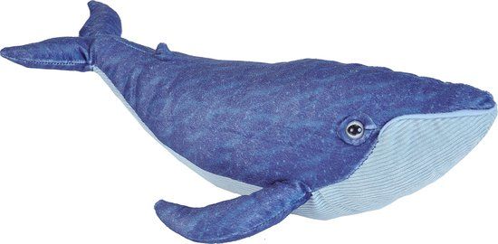 Wild Republic Knuffel Walvis Junior 38 Cm Pluche Blauw
