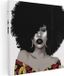 Artaza Canvas Schilderij Afrikaanse Vrouw met Afro - 30x30 - Canvas Print