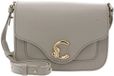 Coccinelle Leren schoudertas C-Me Crossbody Bag Grained Leather Eucalipto groengrijs