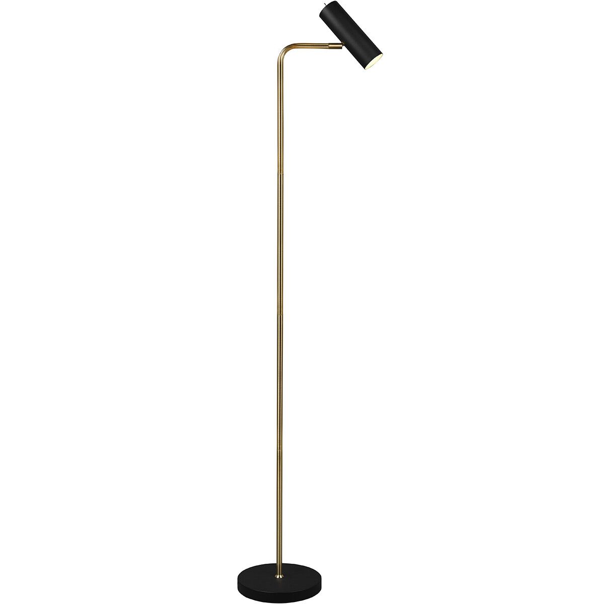 BES LED Trion Milona Vloerlamp - GU10 - Rond - Zwart/Goud - 151cm