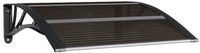 vidaXL Deurluifel Zwart Polycarbonaat 80x75 cm