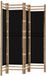 vidaXL Paravent 4 panneaux pliable 160 cm bambou et toile