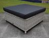 AVH-Collectie Ibiza voetenbank 92x92x37 cm wit grijs