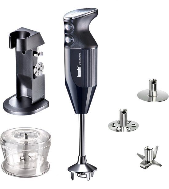 Bamix Deluxe Staafmixer Zwart - 200W - Met accessoires
